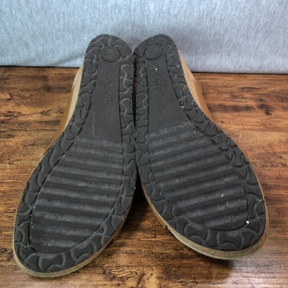 Papillio 40 US 9 Birkenstock Samira Ring Buckle Brown Wedge Sandals Slingback - Picture 9 of 10